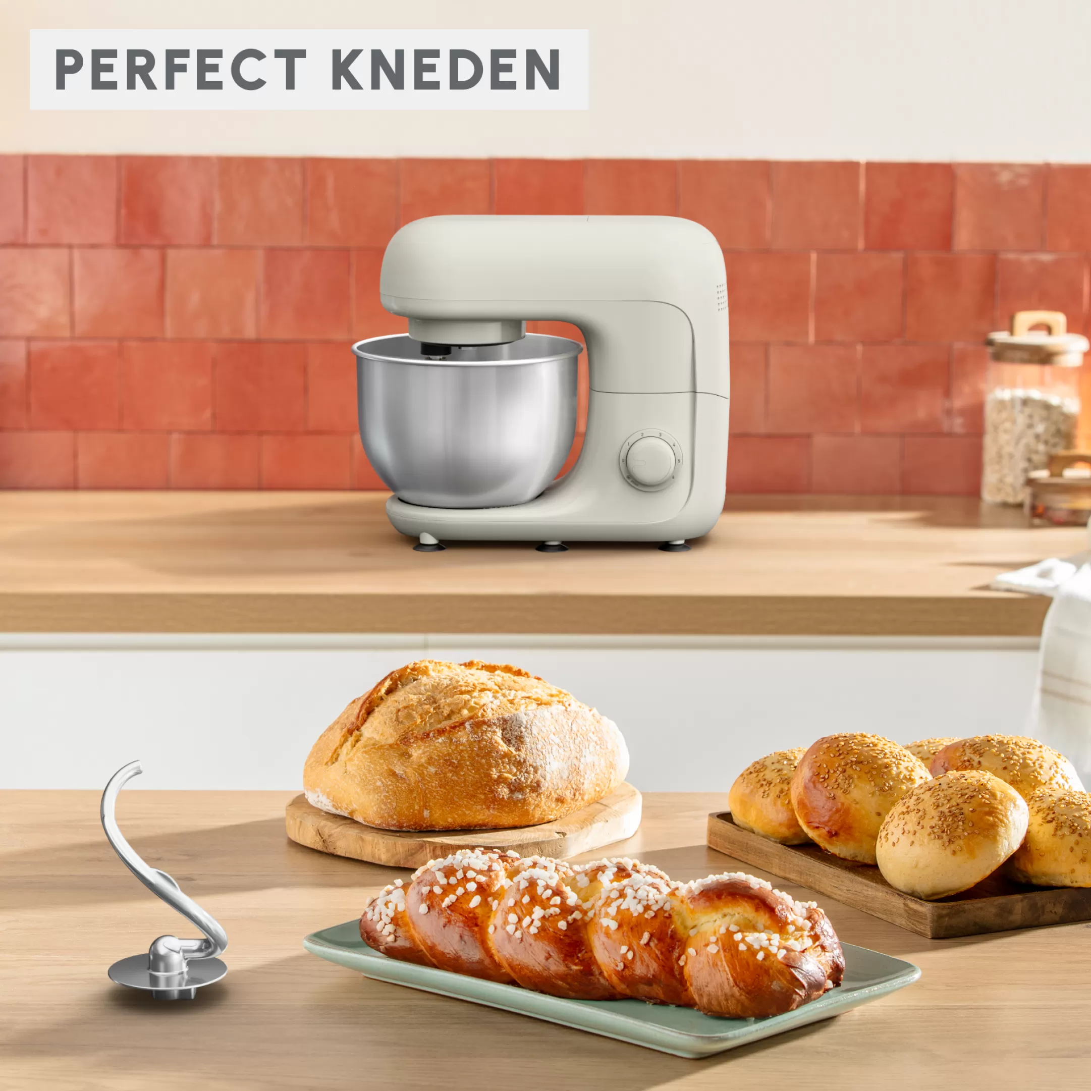 Moulinex Bake Essential QA160110 Keukenrobot - 800W - Bakkersset - 4,8 L - 6 Snelheden Shop