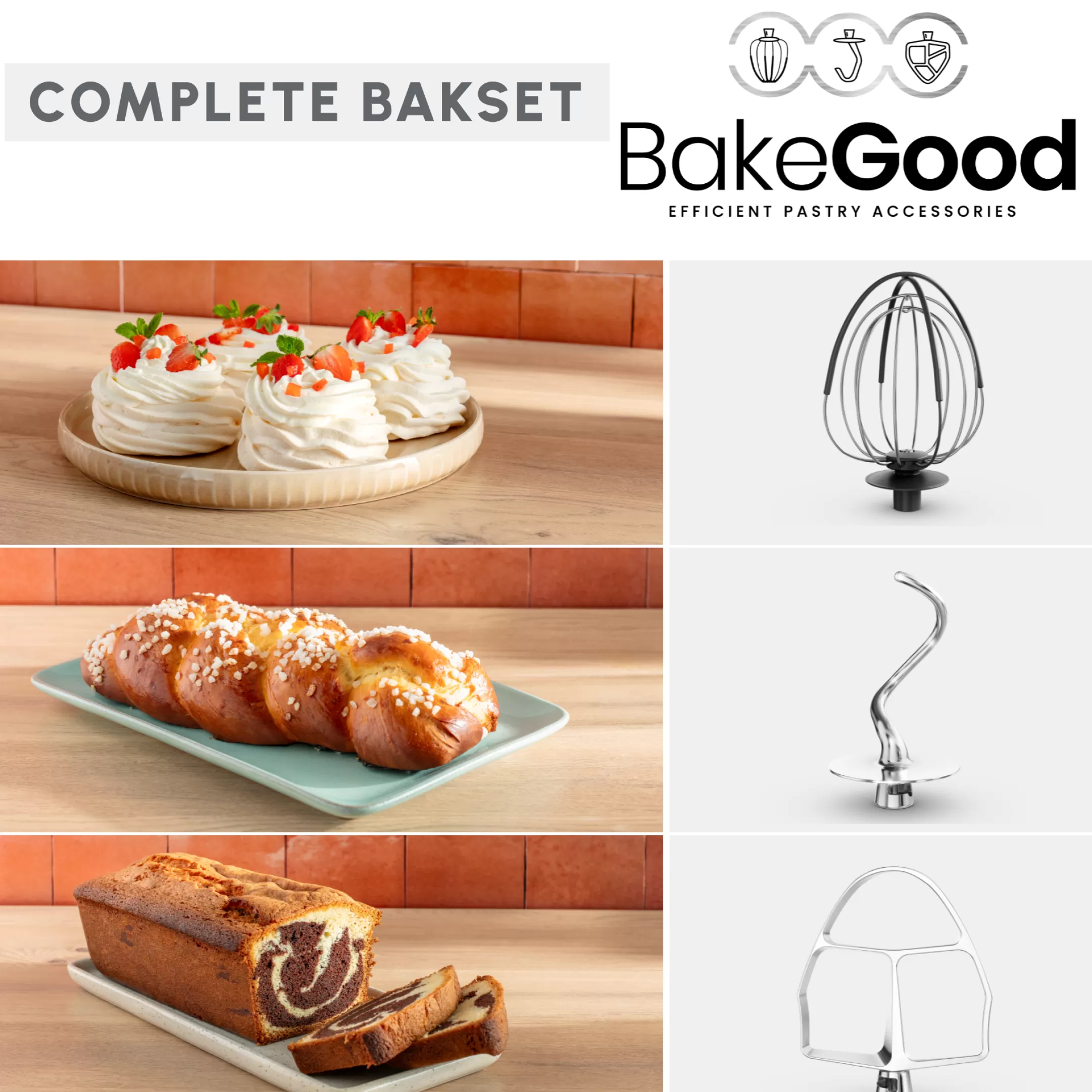 Moulinex Bake Partner QA525810 Keukenmachine - 1100W - 8 Accessoires - 4.6L - 8 Snelheden Clearance