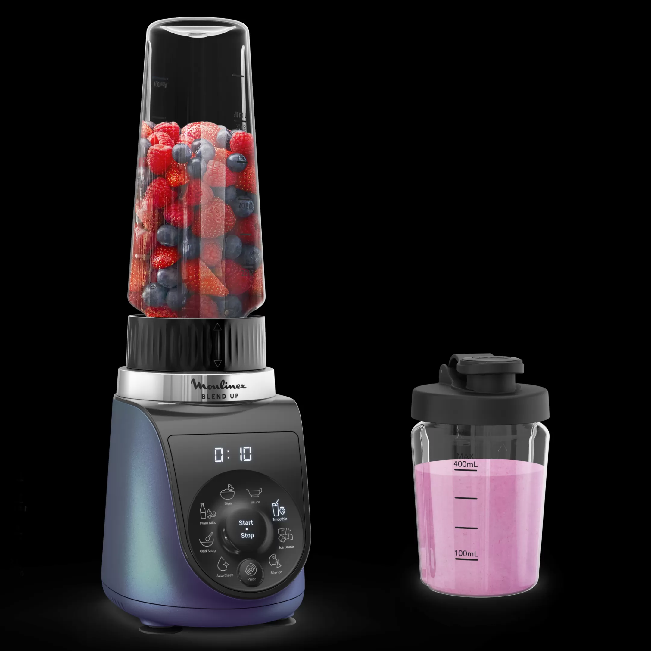 Moulinex Blend Up LM19H4F0 Mini-blender - 1000 W - 8 Programma's - 700mL Outlet