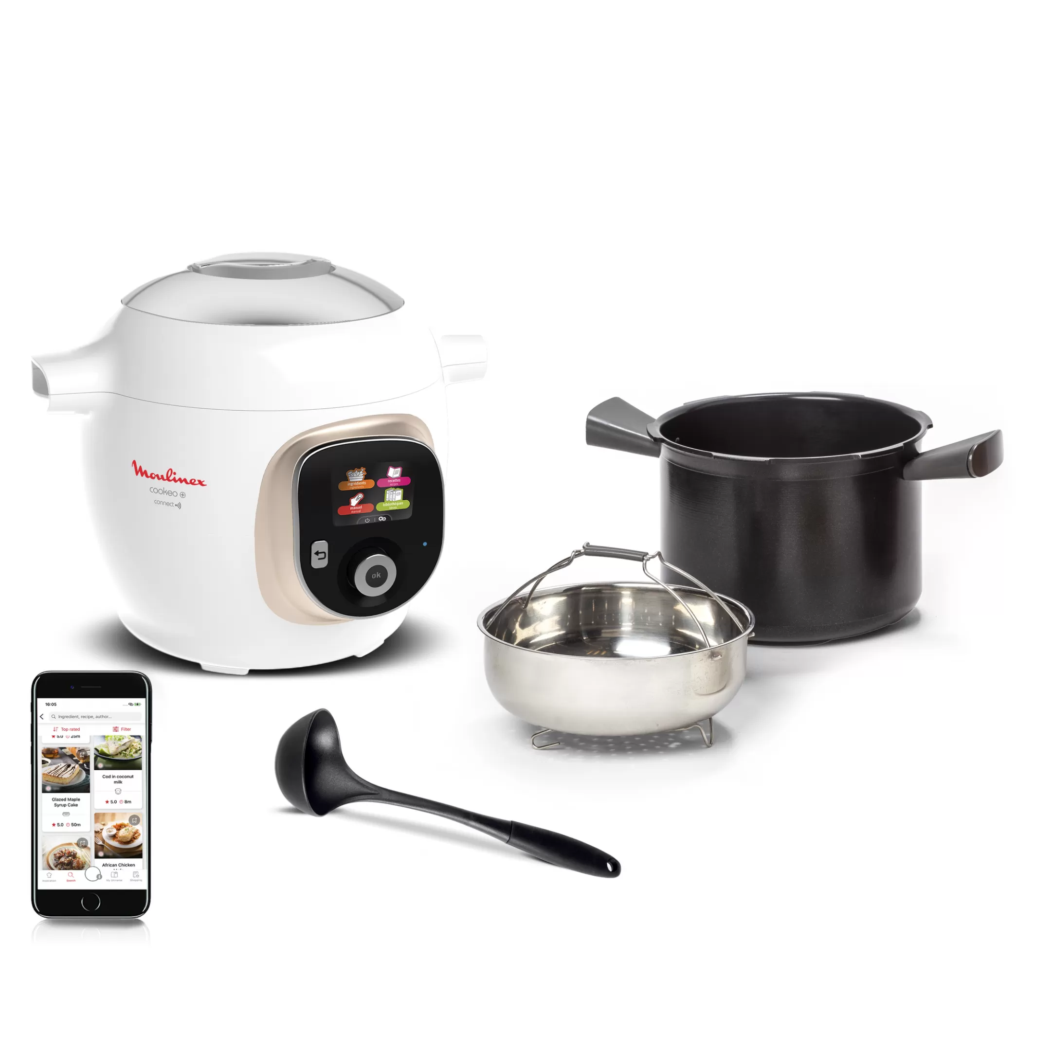 Moulinex Cookeo+ Connect CE86DA10 Intelligente Hogedruk Multicooker - 6 Programma's - Oneindig Aantal Recepten - Geconnecteerd Flash Sale