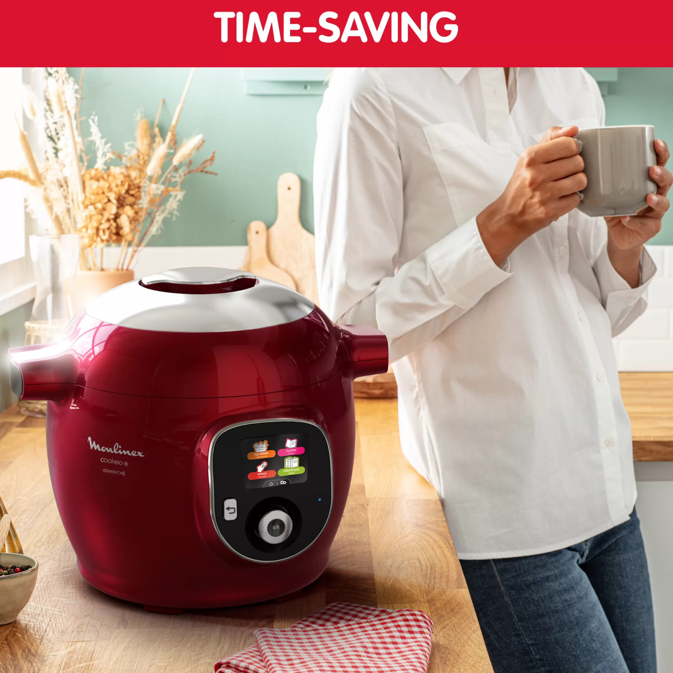 Moulinex Cookeo+ Connect CE86F510 Intelligente Hogedruk Multicooker - 6 Programma's - Oneindig Aantal Recepten - Geconnecteerd Clearance