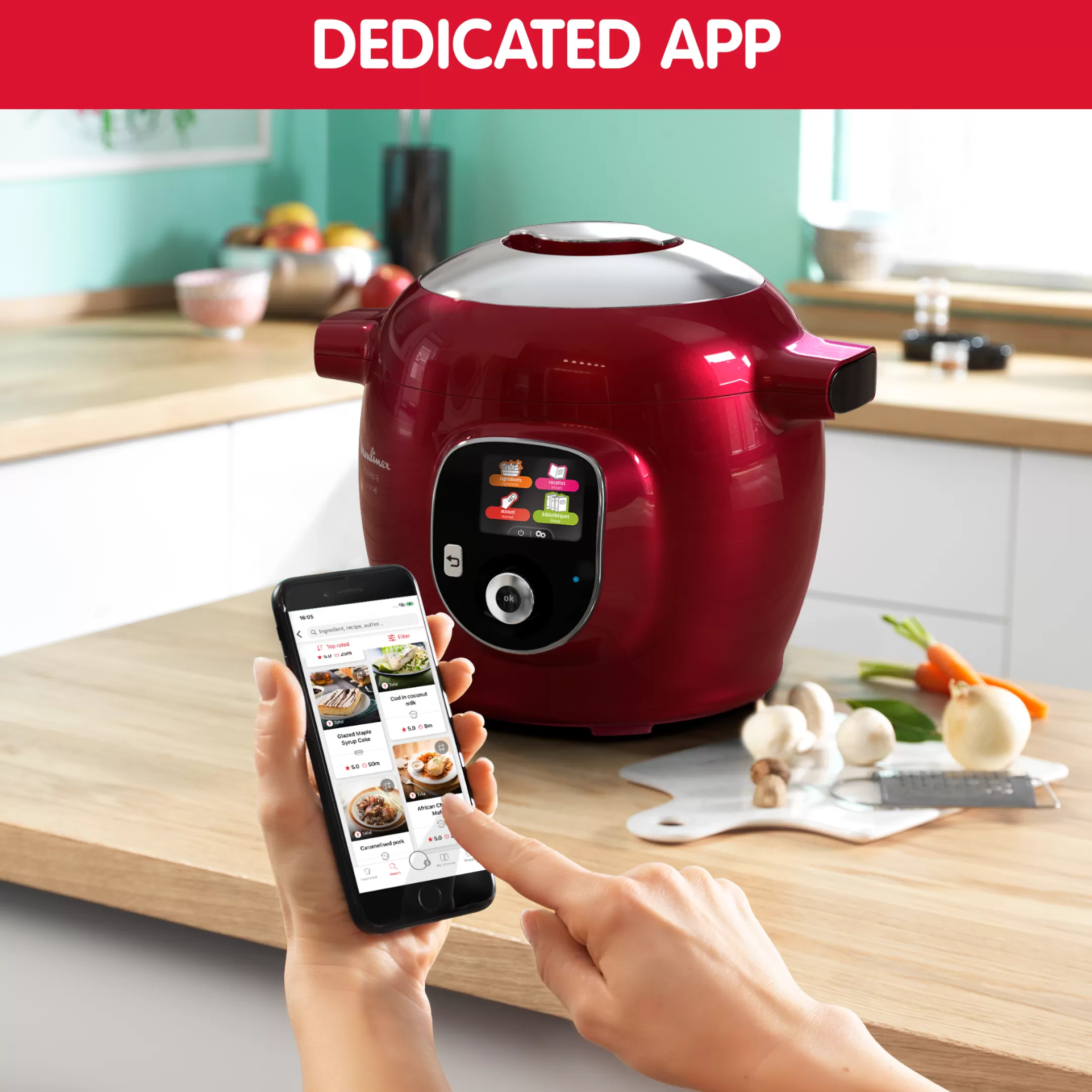 Moulinex Cookeo+ Connect CE86F510 Intelligente Hogedruk Multicooker - 6 Programma's - Oneindig Aantal Recepten - Geconnecteerd Clearance