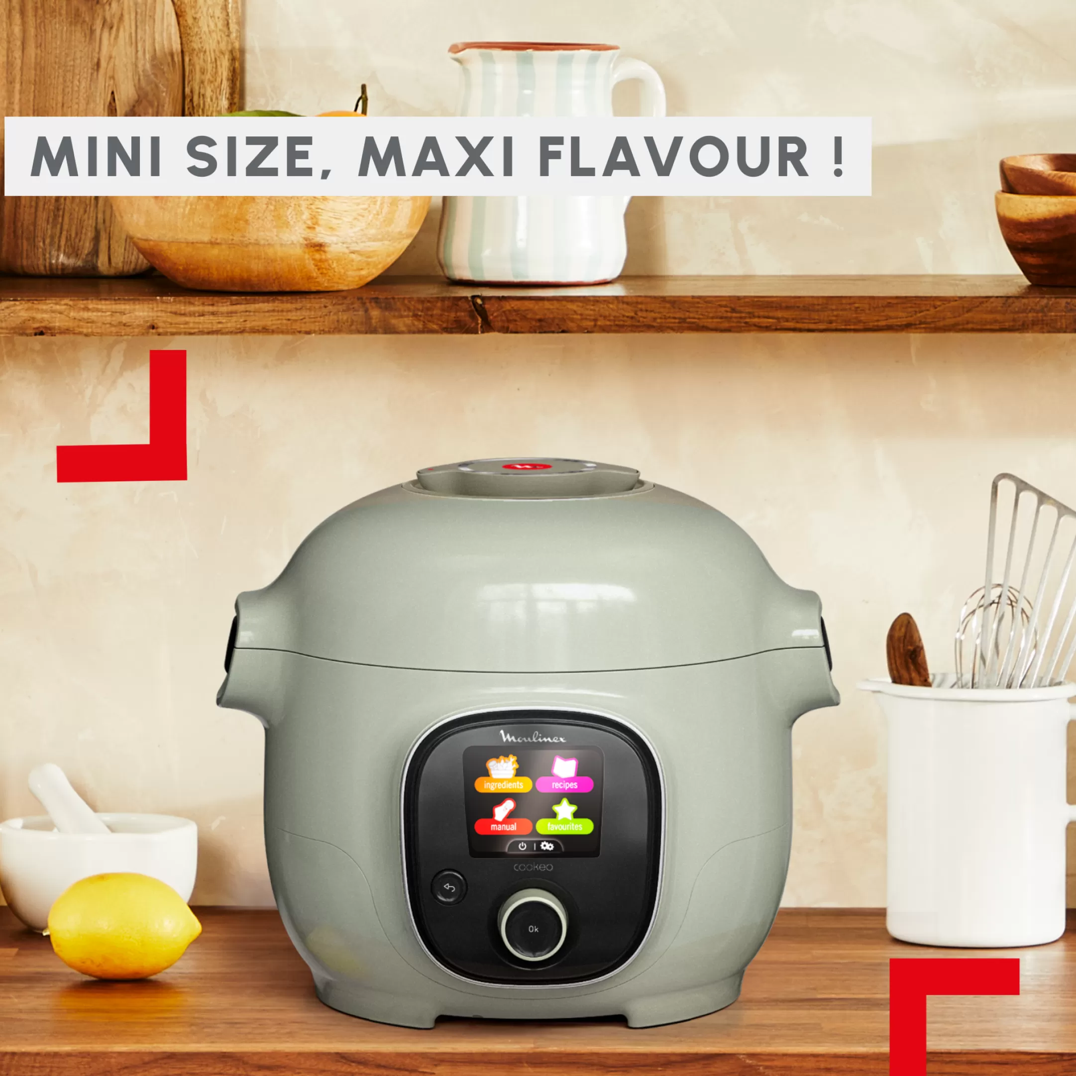 Moulinex Cookeo Mini Eco-design CE88E310 Intelligente Hogedruk Multicooker - 6 Programma's - 150 Recepten Best Sale