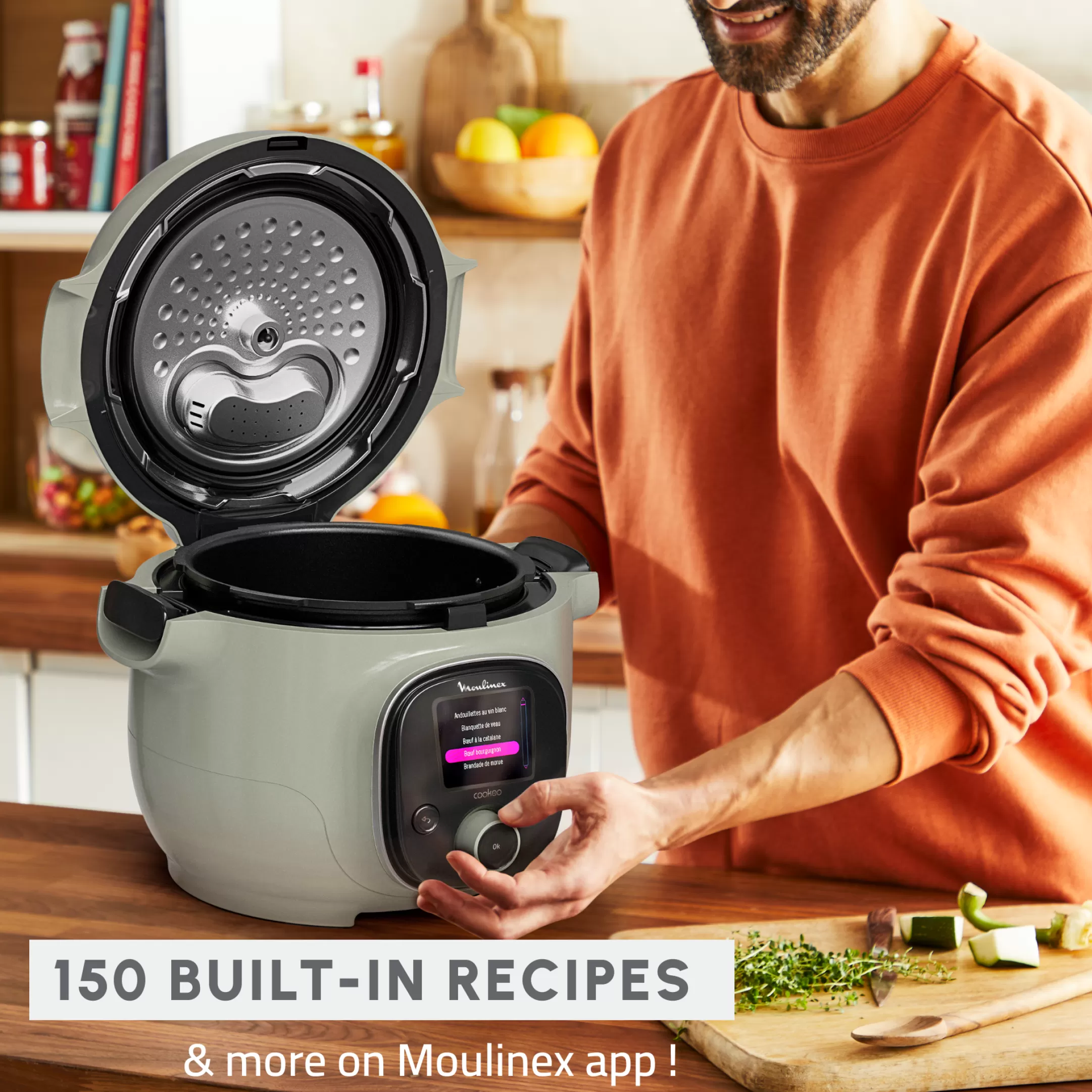Moulinex Cookeo Mini Eco-design CE88E310 Intelligente Hogedruk Multicooker - 6 Programma's - 150 Recepten Best Sale