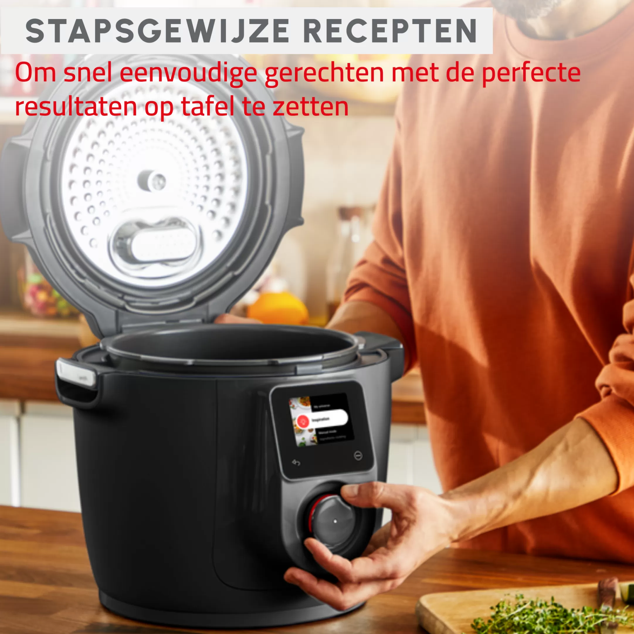 Moulinex Cookeo Wifi 10-in-1 CE96G810 Intelligente Hogedruk Multicooker - 10 Programma's - Oneindig Aantal Recepten - Geconnecteerd Fashion