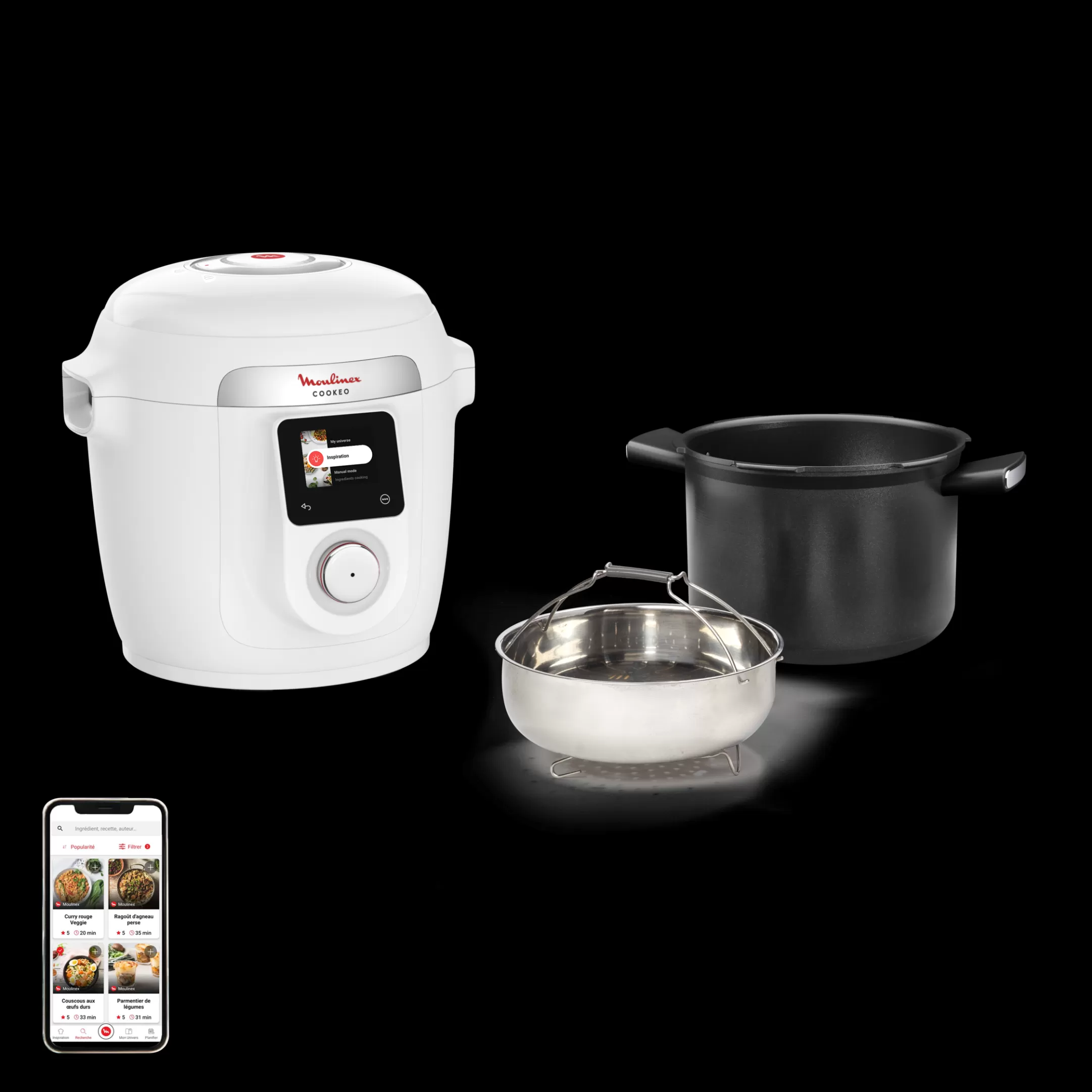 Moulinex Cookeo Wifi 9-in-1 CE952110 Intelligente Hogedruk Multicooker - 9 Programma's - Oneindig Aantal Recepten - Geconnecteerd Flash Sale