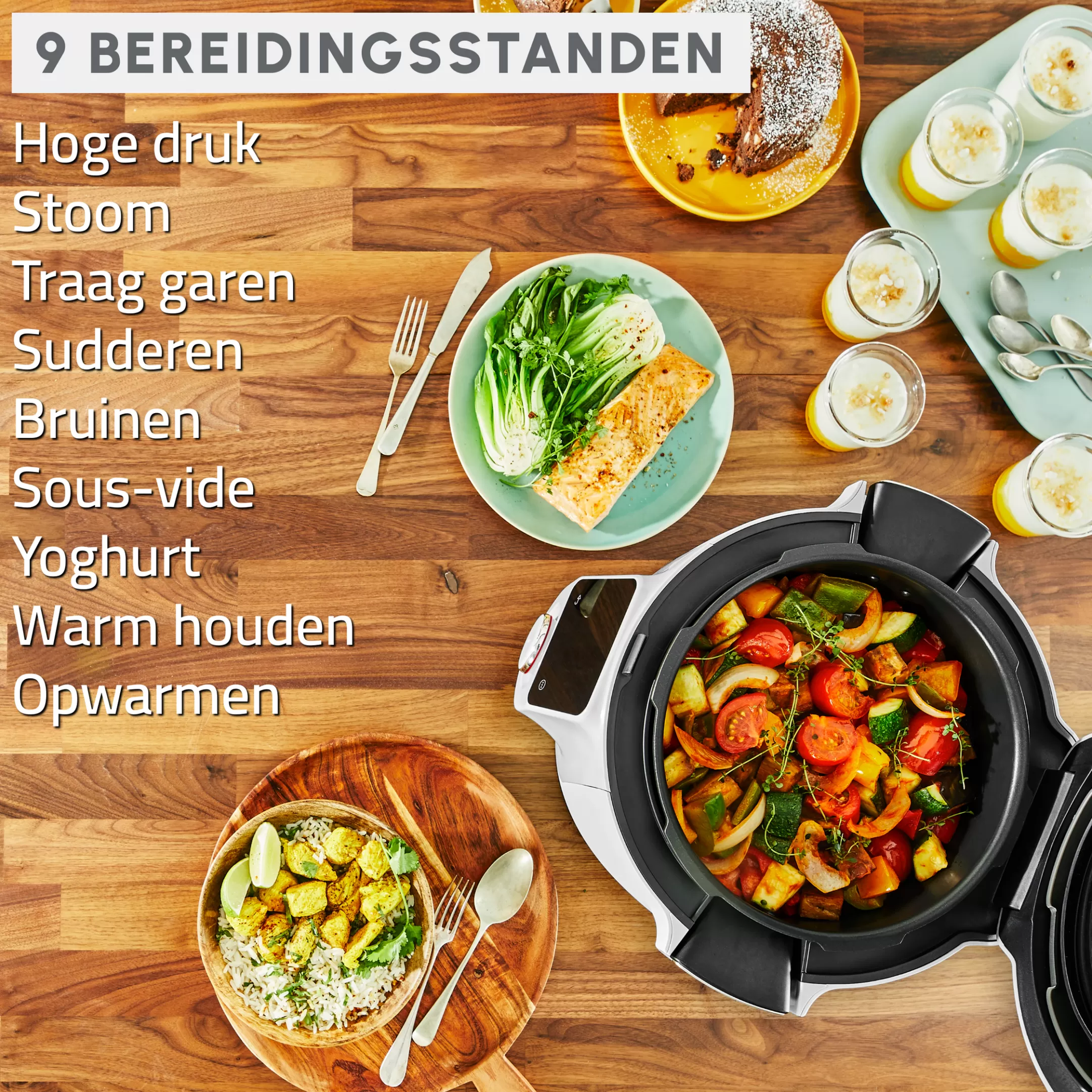 Moulinex Cookeo Wifi 9-in-1 CE952110 Intelligente Hogedruk Multicooker - 9 Programma's - Oneindig Aantal Recepten - Geconnecteerd Flash Sale