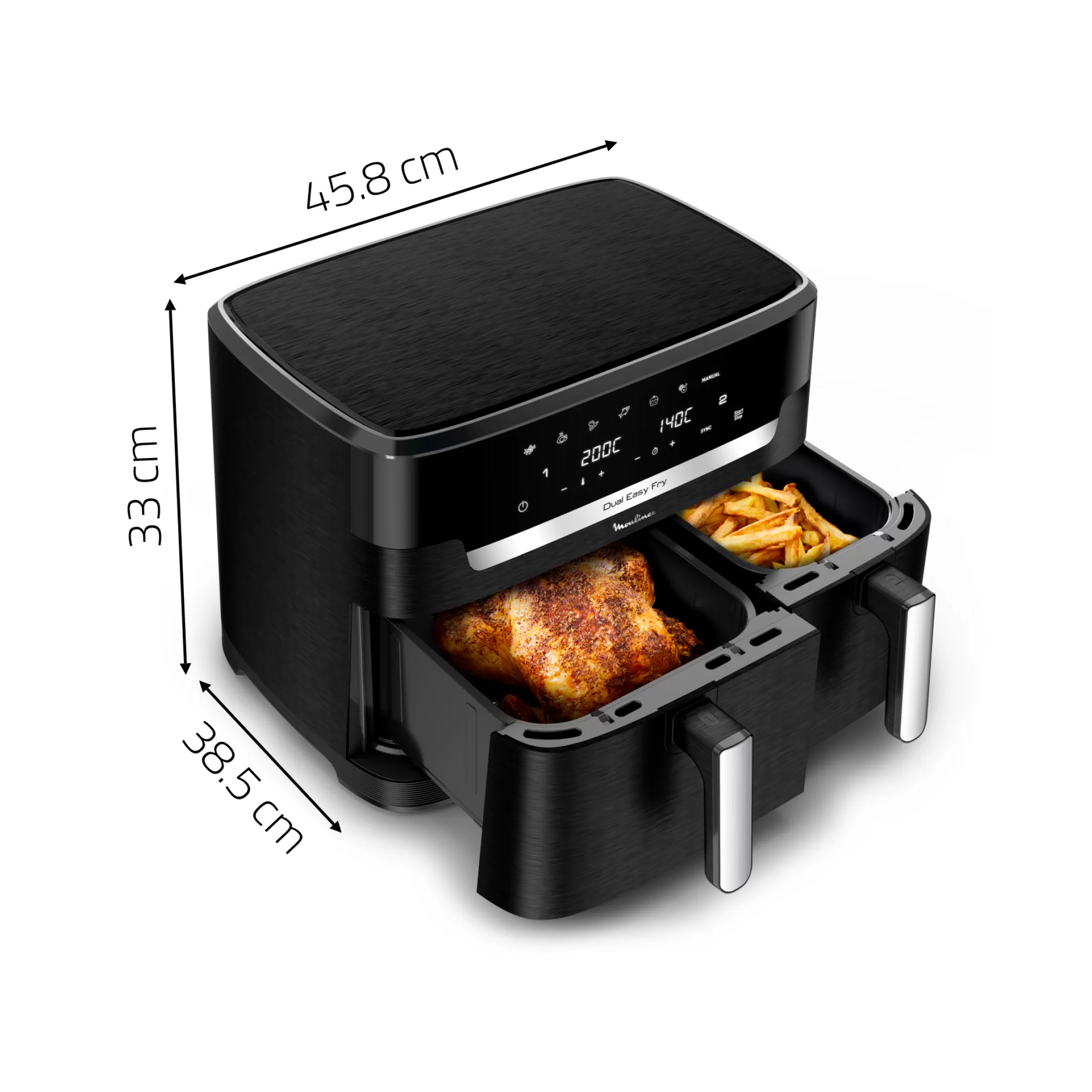 Moulinex Dual Easy Fry & Grill XXL EZ9428F0 Air Fryer - 7 Programma's - 6,5L + 4,5L Cheap
