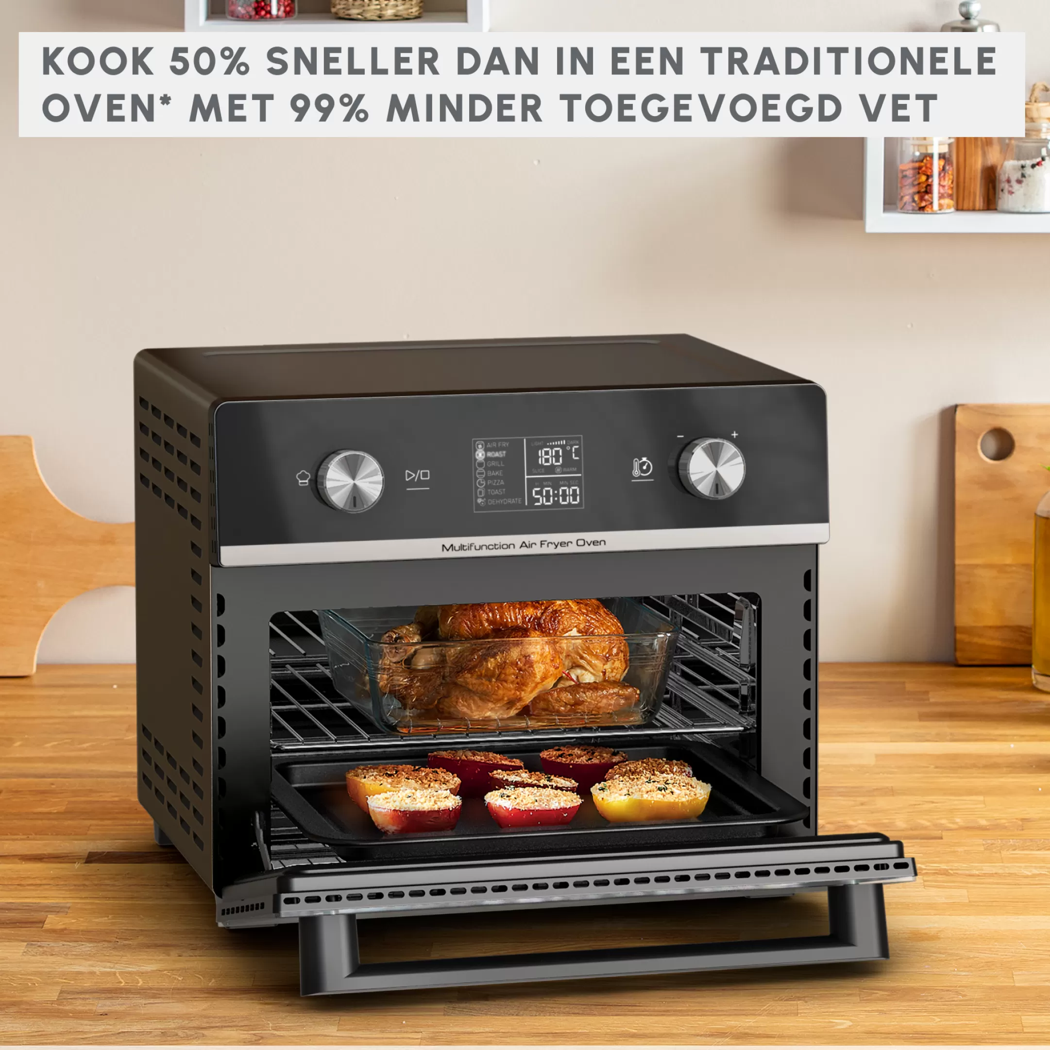 Moulinex Easy Fry 2-in-1 AL605820 Air Fryer & Oven - 10 Programma's - 20L Store