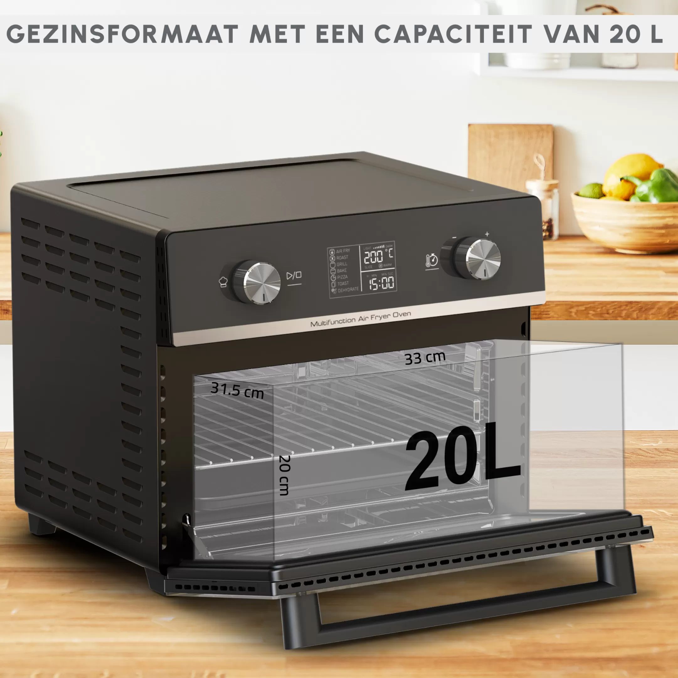 Moulinex Easy Fry 2-in-1 AL605820 Air Fryer & Oven - 10 Programma's - 20L Store
