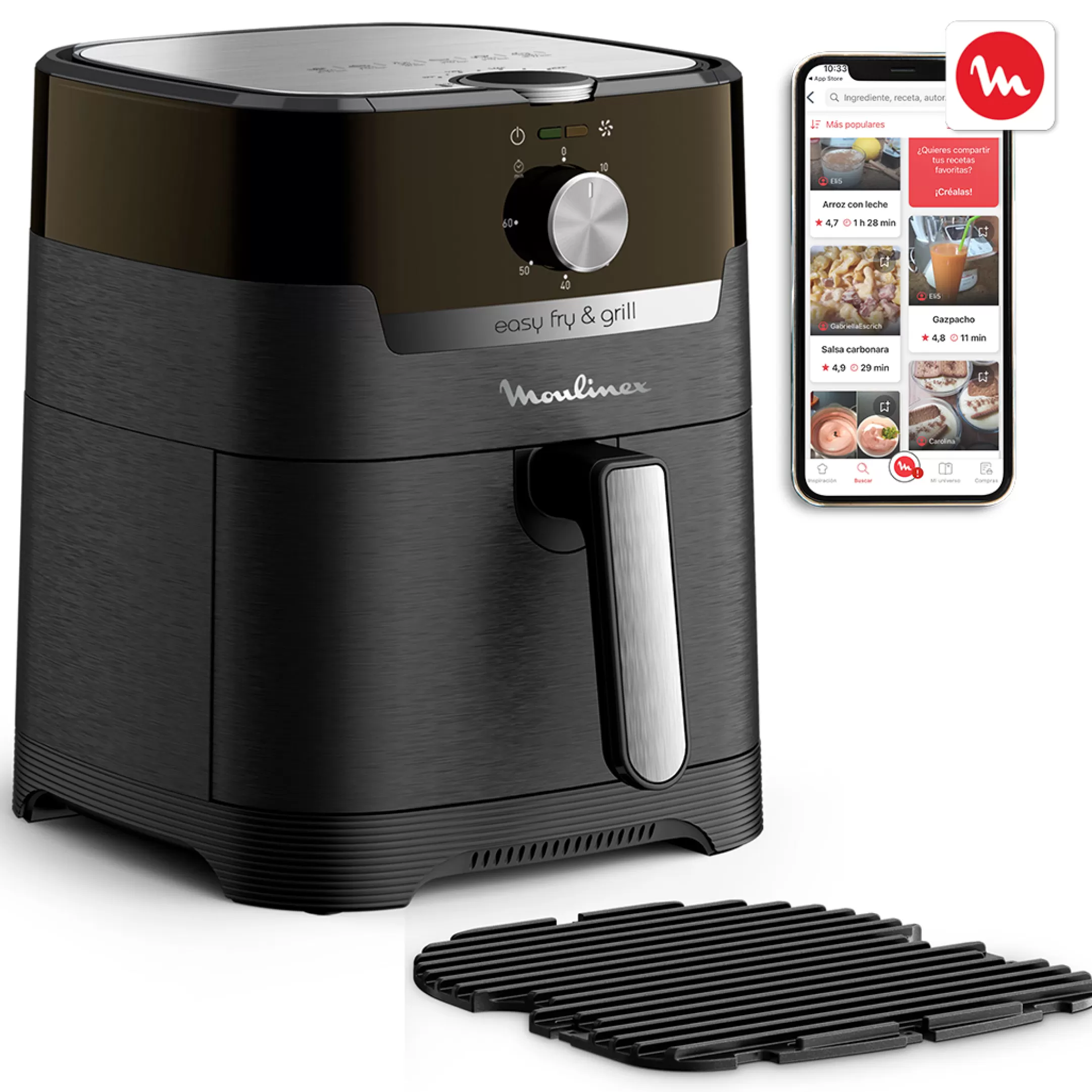 Moulinex Easy Fry & Grill EZ501810 Air Fryer - 8 Programma's - 4,6L Sale