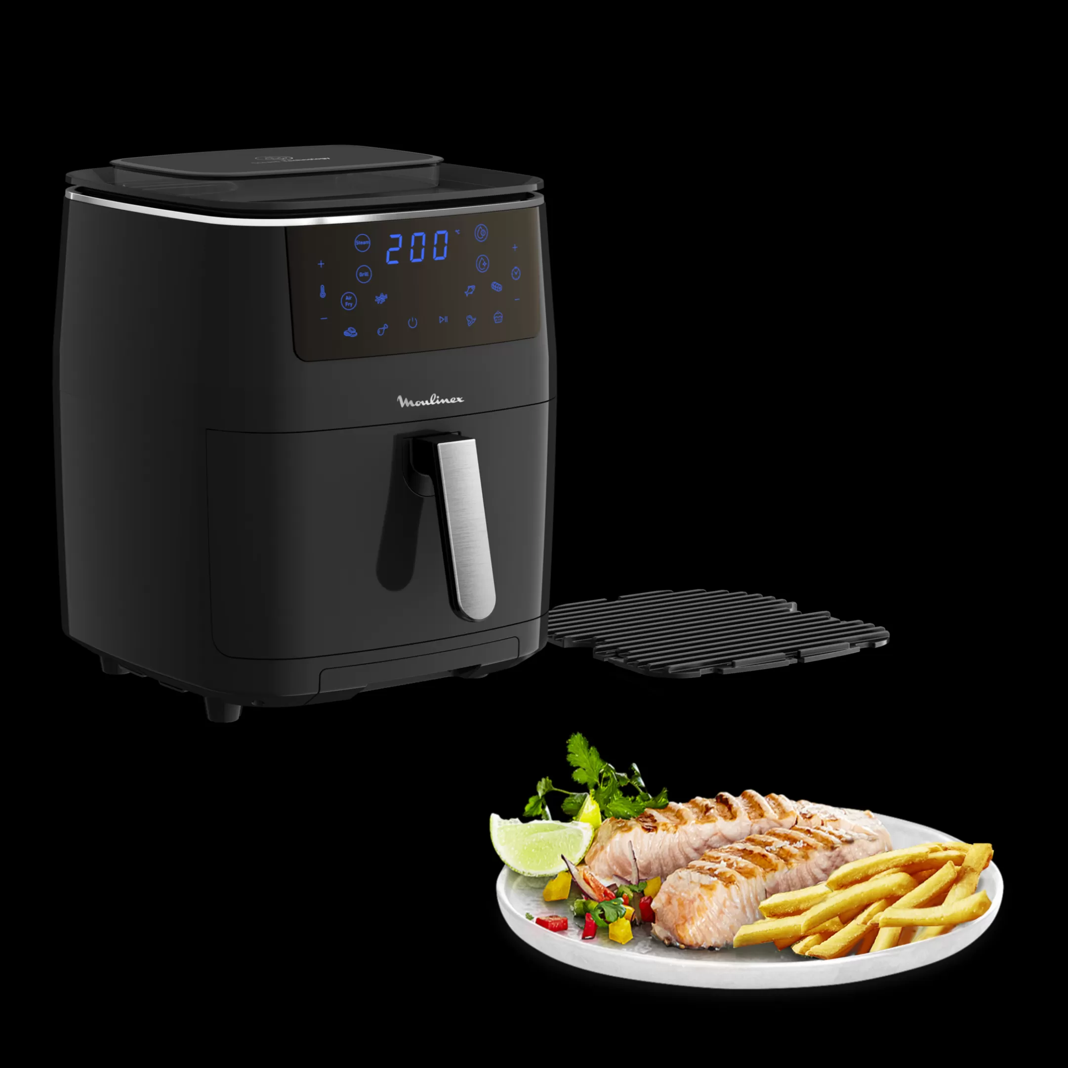 Moulinex Easy Fry, Grill & Steam 3-in-1 AL201810 Air Fryer - 7 Programma's - 6,5L Clearance