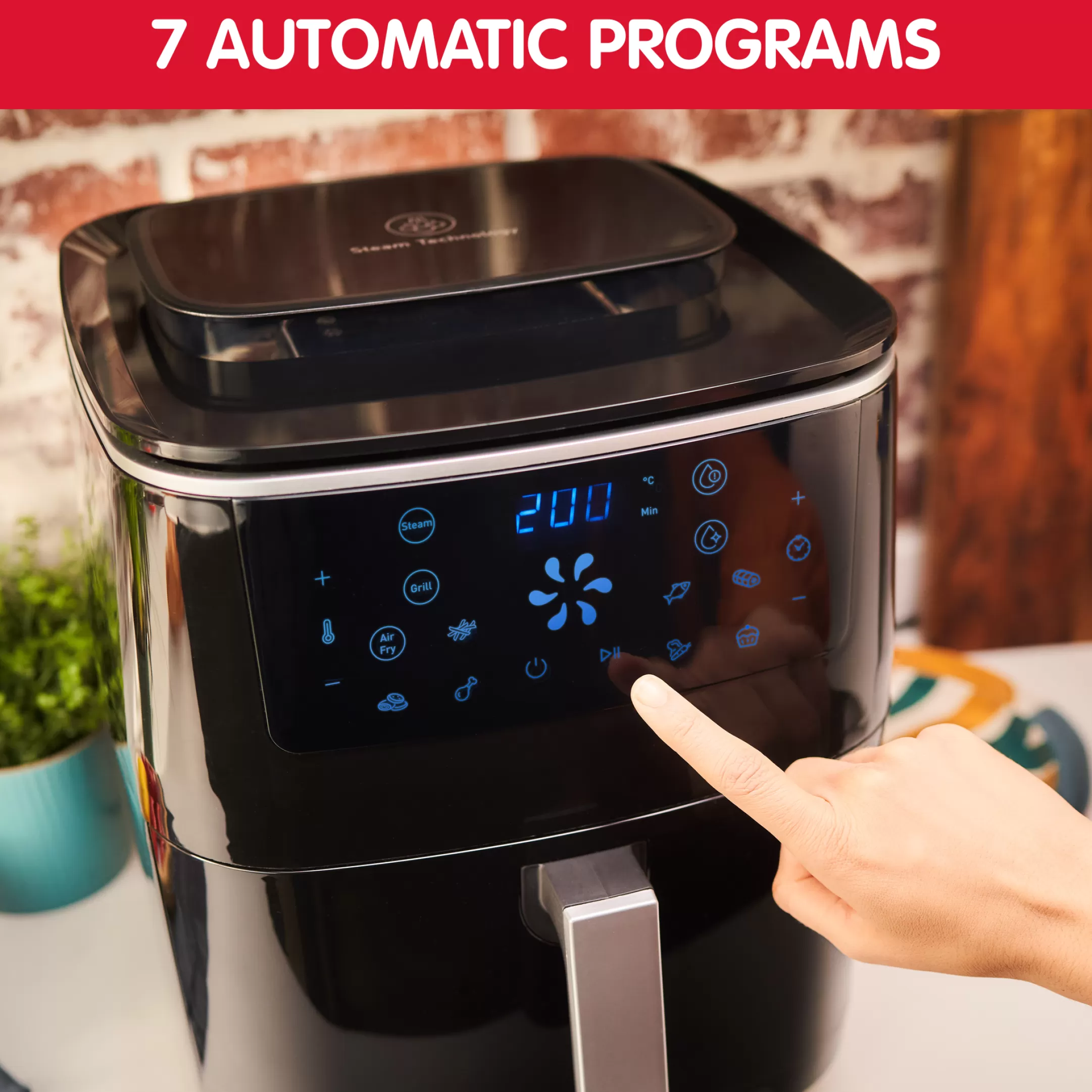 Moulinex Easy Fry, Grill & Steam 3-in-1 AL201810 Air Fryer - 7 Programma's - 6,5L Clearance