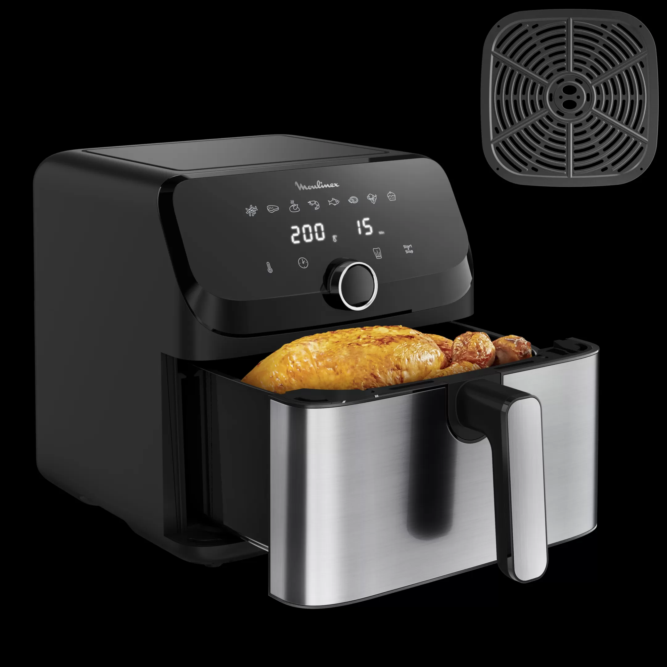 Moulinex Easy Fry Mega EZ855D20 Air Fryer - 8 Programma's - 7.5 L Flash Sale