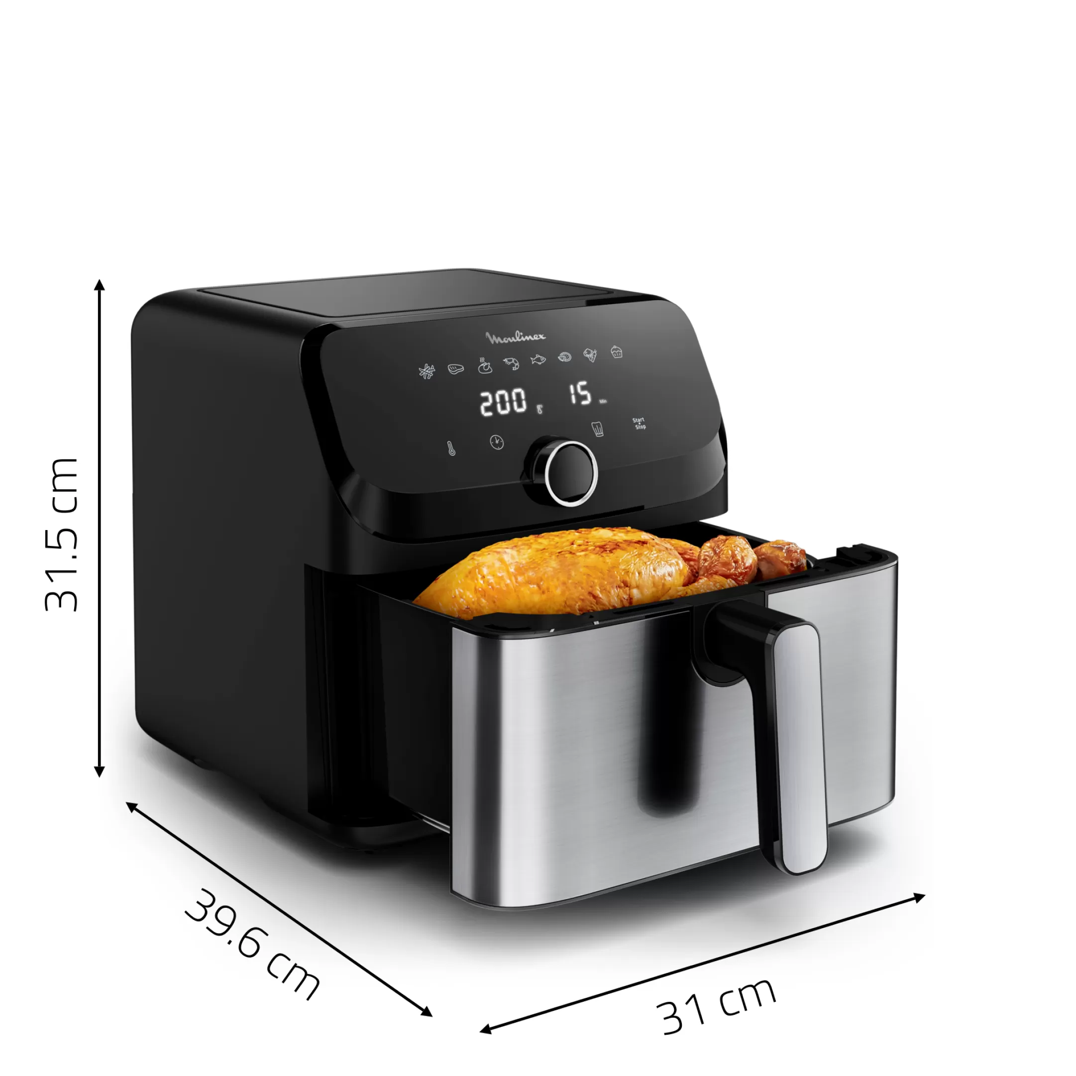 Moulinex Easy Fry Mega EZ855D20 Air Fryer - 8 Programma's - 7.5 L Flash Sale