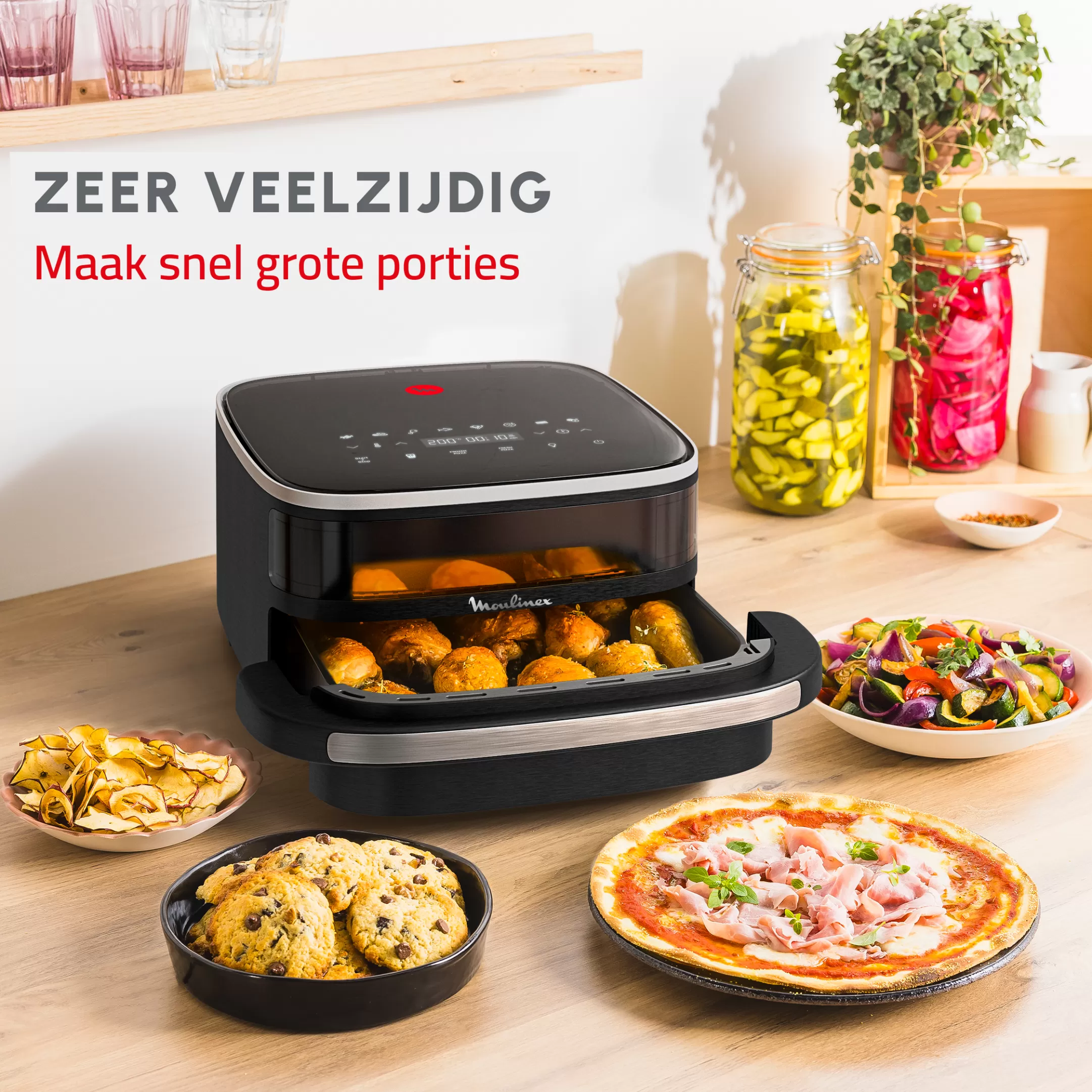 Moulinex Easy Fry XL Surface AL4018F0 Air Fryer - 10 Programmes - 1Kg Store