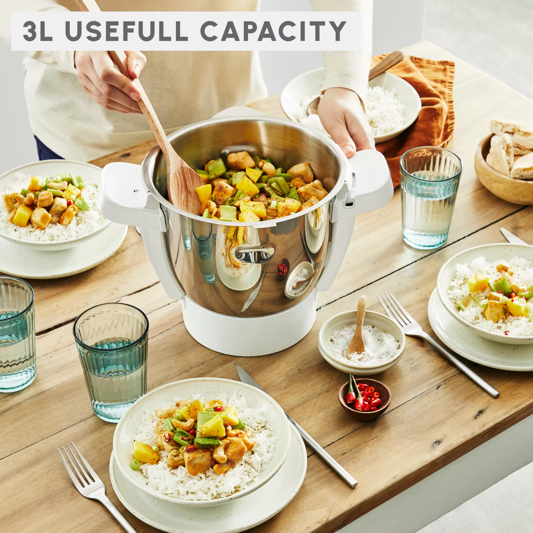 Moulinex I-Companion XL HF90E700 Kookrobot - 14 Programma's - 14 Accessoires (met Patisseriekit) - Limited Edition Sale