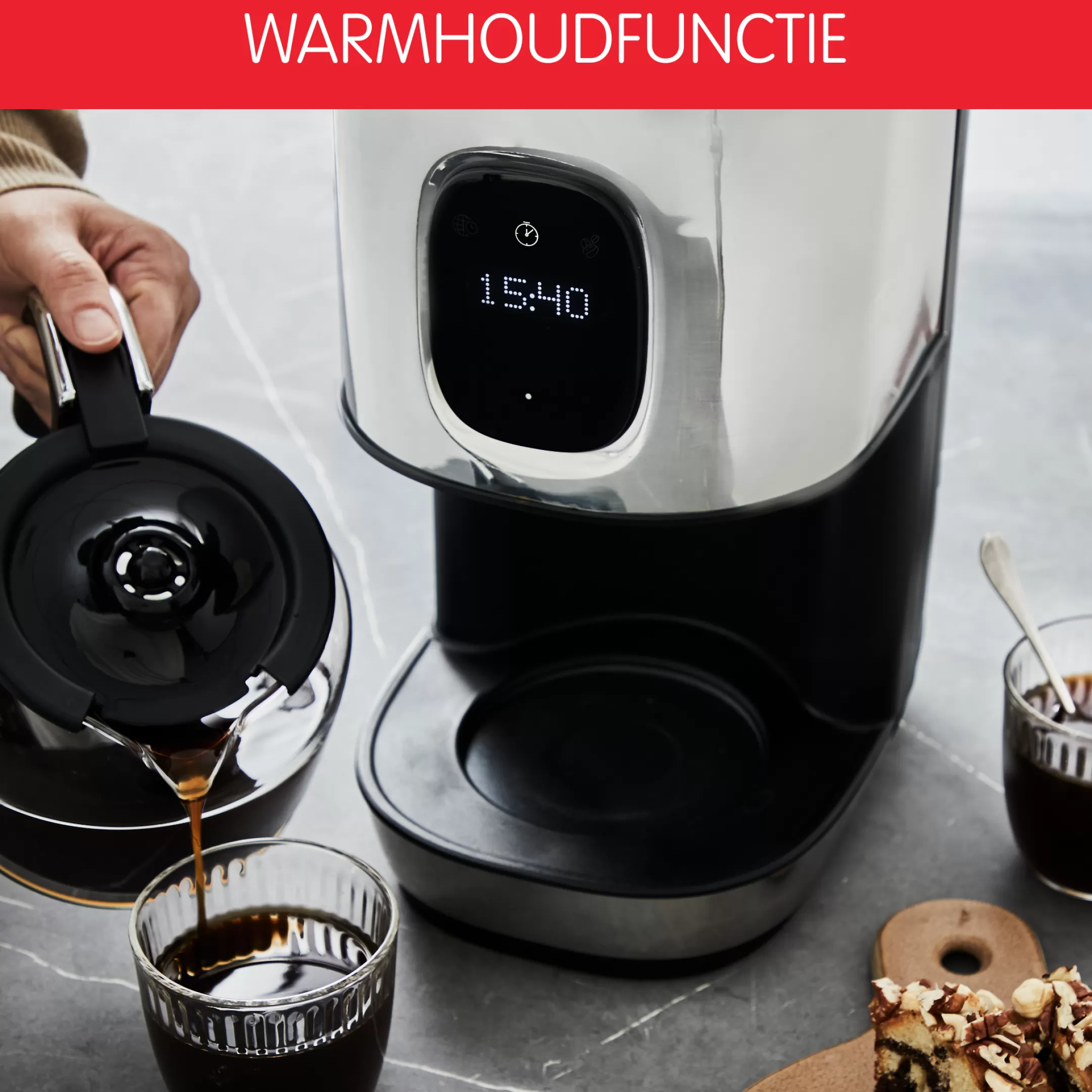 Moulinex Majestuo FG883D10 Koffiezetter Met Filter - 15 Tassen - Programmeerbaar Flash Sale