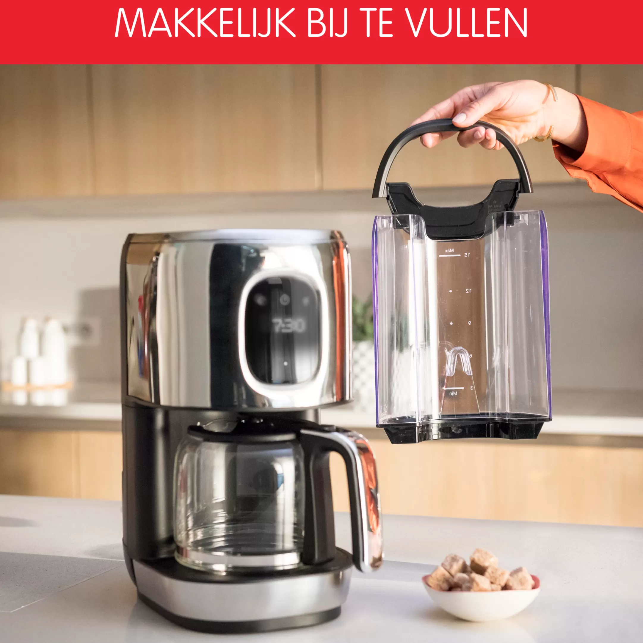 Moulinex Majestuo FG883D10 Koffiezetter Met Filter - 15 Tassen - Programmeerbaar Flash Sale