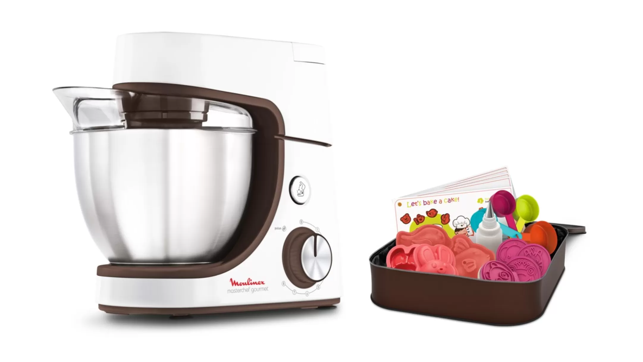 Moulinex Masterchef Gourmet QA51K110 Keukenrobot - 1.100W - Patisserieset Voor Kinderen - 8 Snelheden Flash Sale