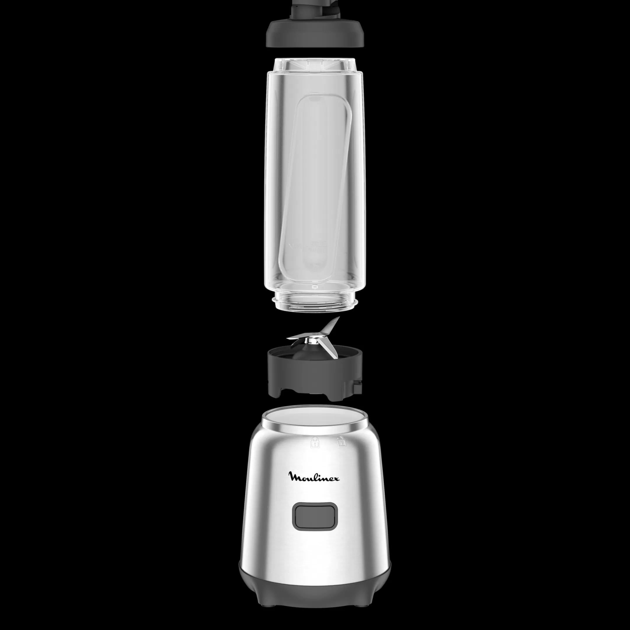 Moulinex Mix & Move LM15FD10 Blender - 300W - 1 Snelheid - 2 X 0,6L Sale