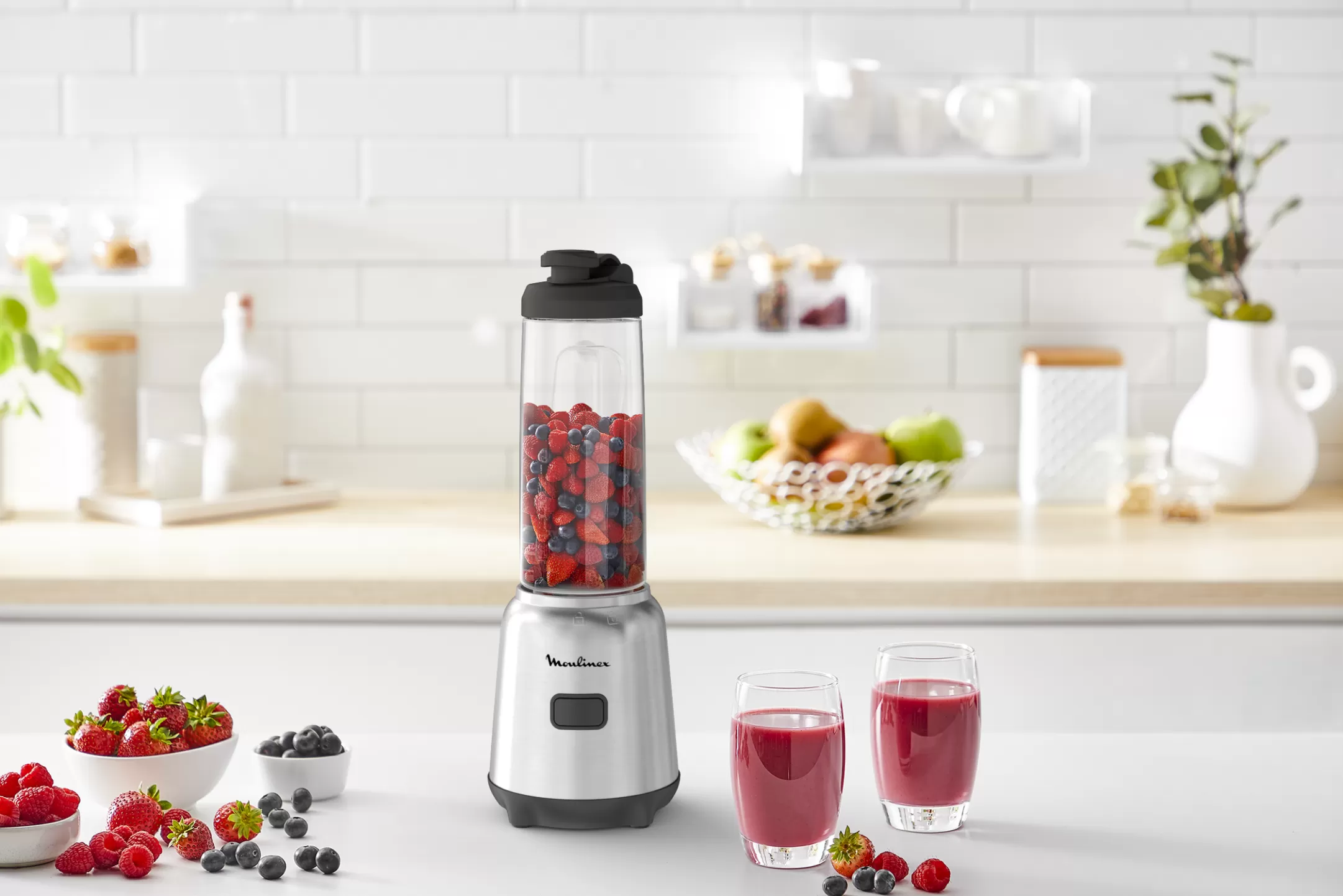 Moulinex Mix & Move LM15FD10 Blender - 300W - 1 Snelheid - 2 X 0,6L Sale