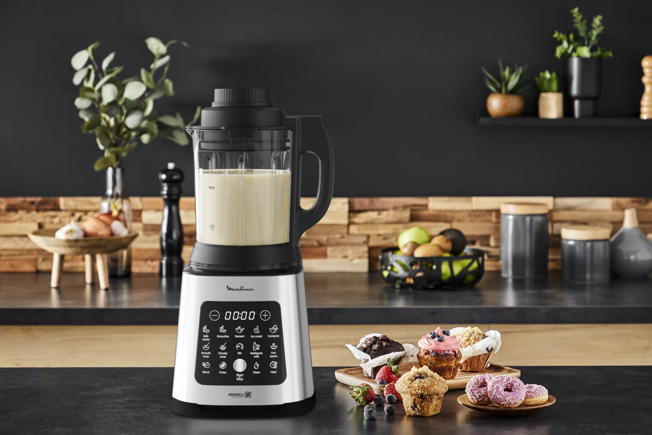 Moulinex PerfectMix Cook LM835D10 Heating High-speed Blender - 1.400W - 10 Programma's - 2,0L Store