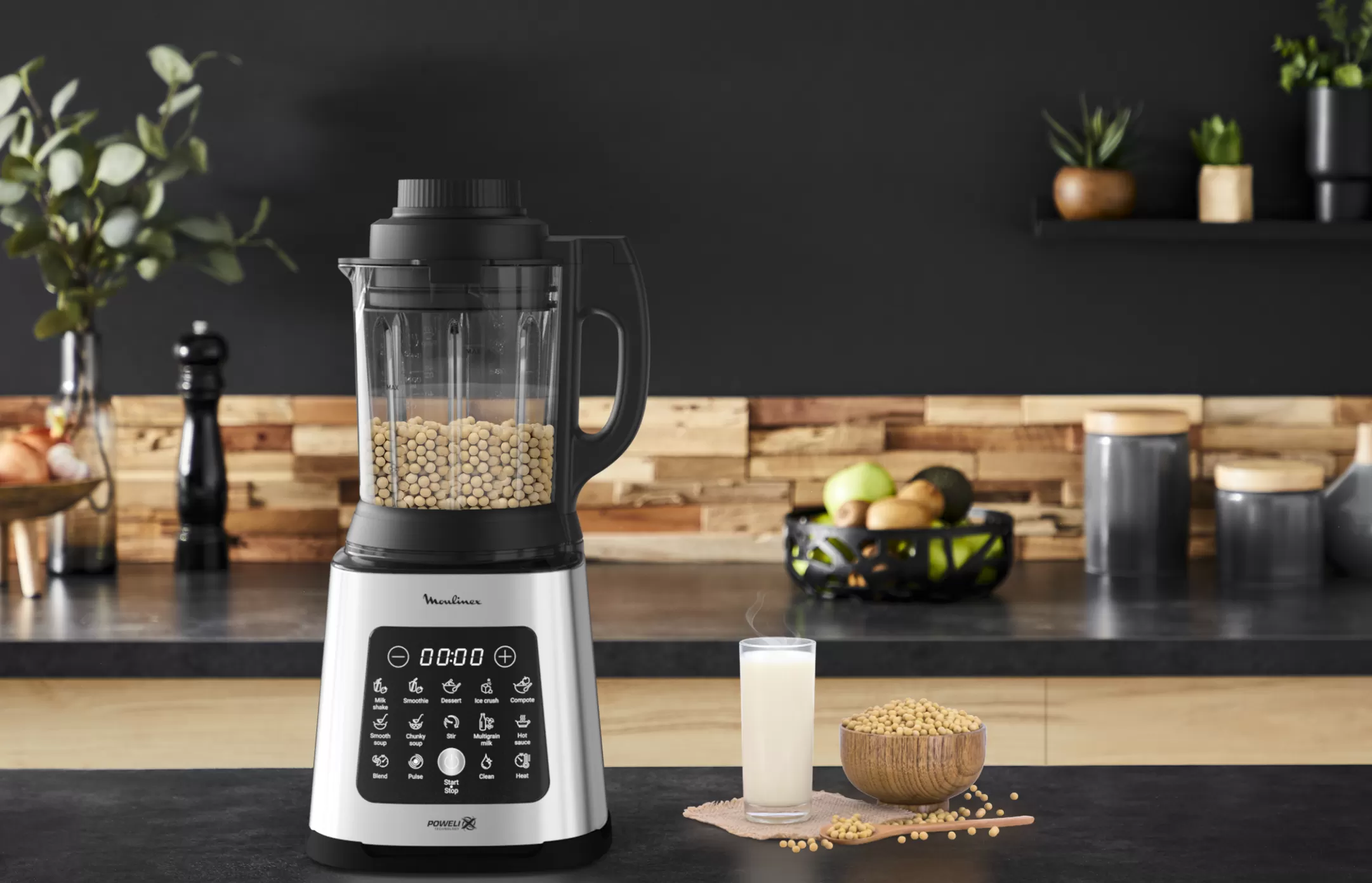 Moulinex PerfectMix Cook LM835D10 Heating High-speed Blender - 1.400W - 10 Programma's - 2,0L Store