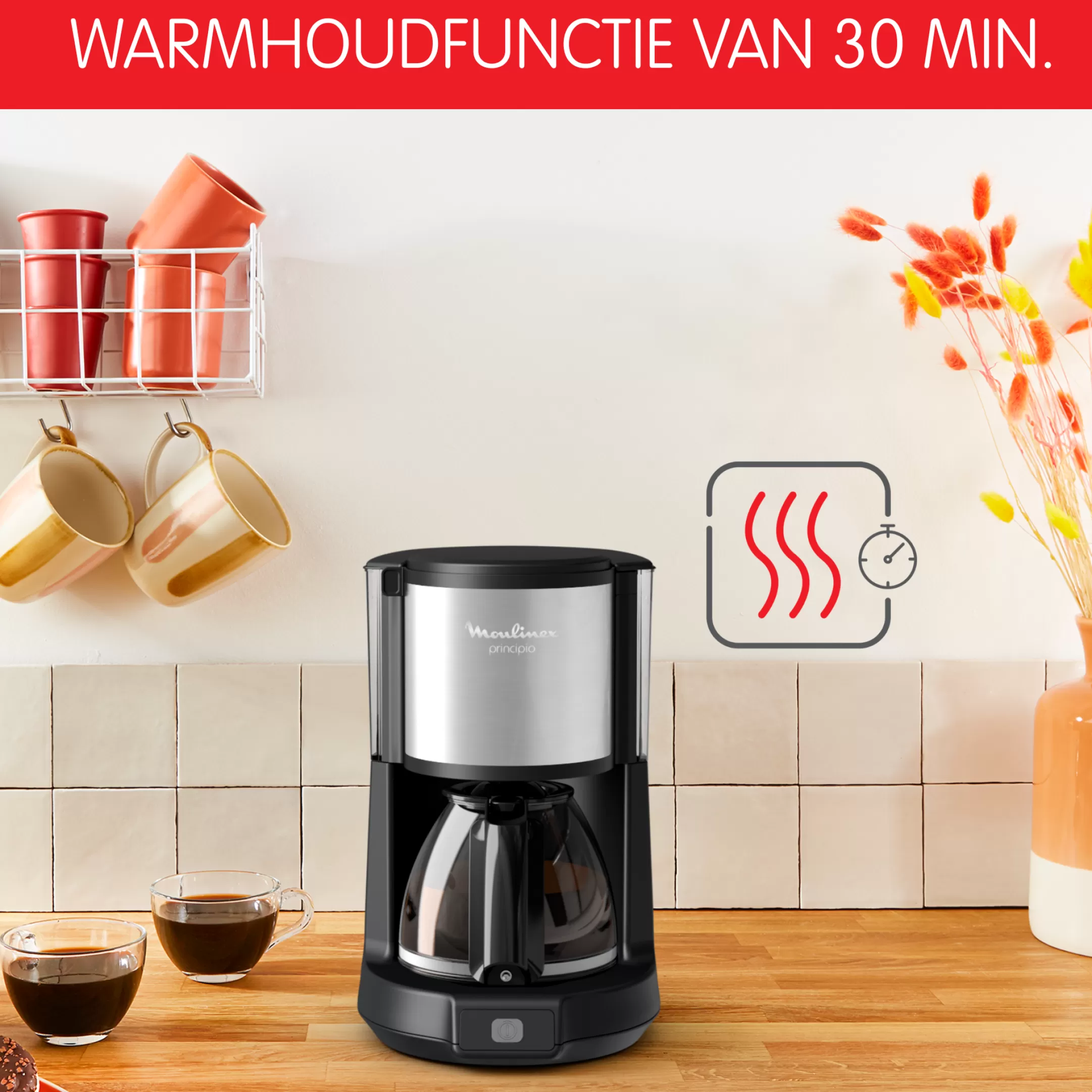 Moulinex Subito FG370811 Koffiezetter Met Filter - 15 Tassen Flash Sale